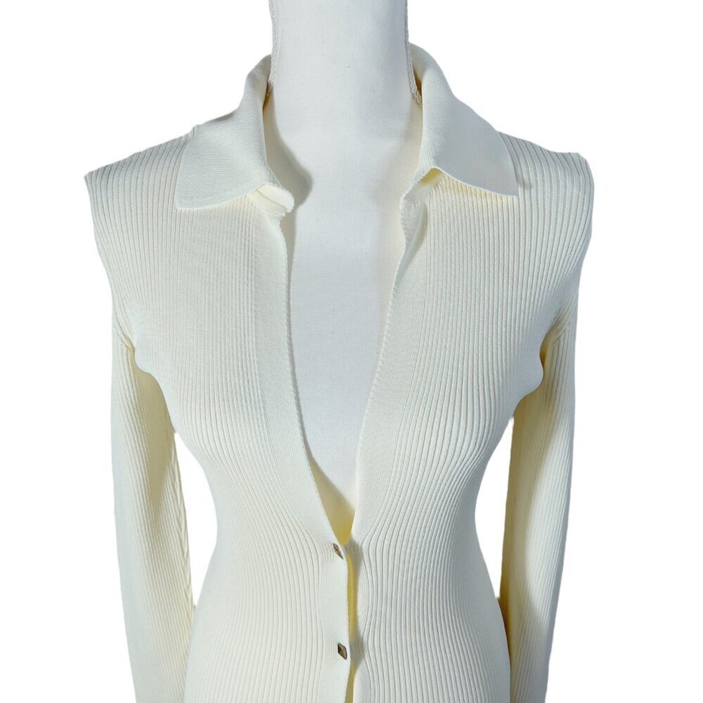 GAUGE81 Rubi Rib-Knit Dress in Ivory Maxi Dress Women's Size S - Picture 6 of 16